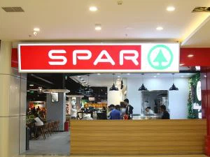 SPAR Supermarket Yo Vann an Detay Signboard